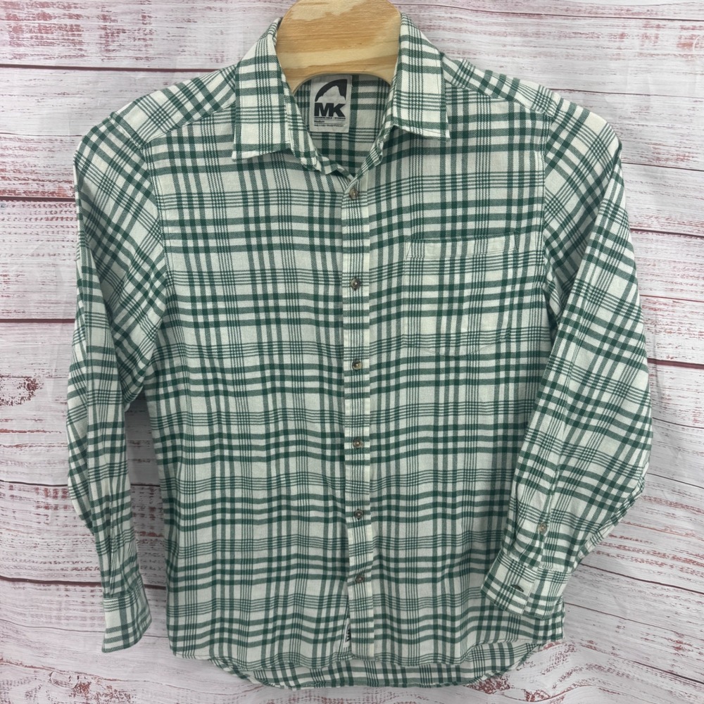 Mountain Khakis Flannel Shirt Mens Medium Plaid Cotton Button Down Casual‎